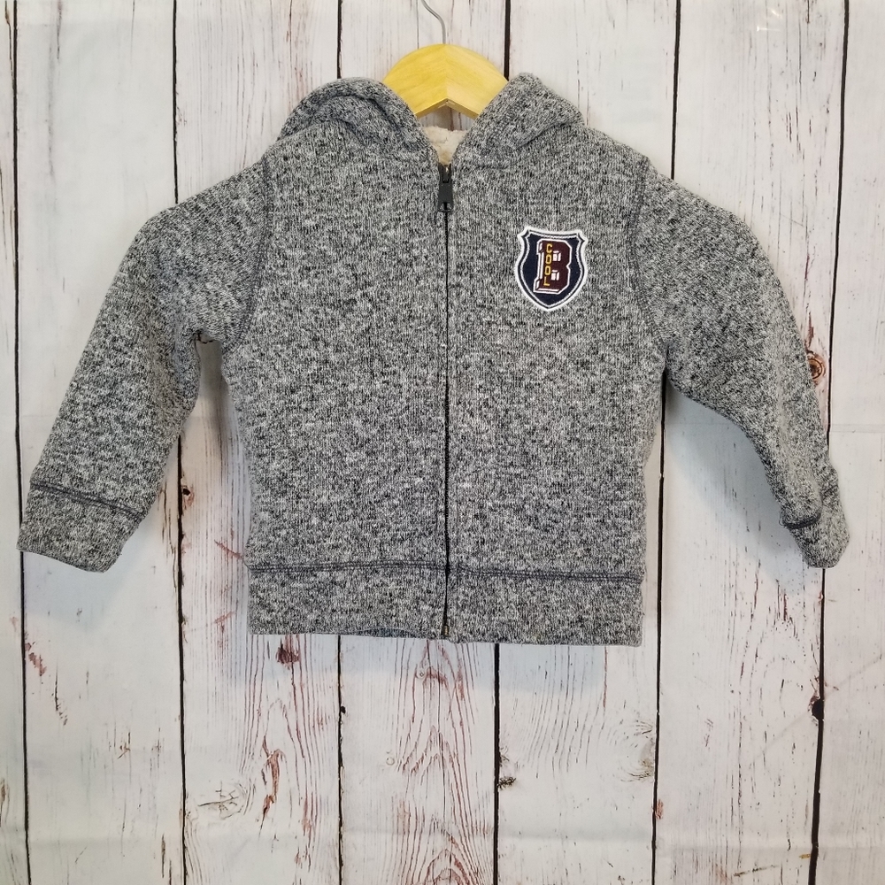The Children's place long sleeve Sherpa Lined Sweater Size 3T I9